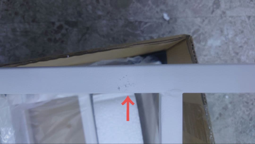 パイプシングルベッドフレーム　WH色