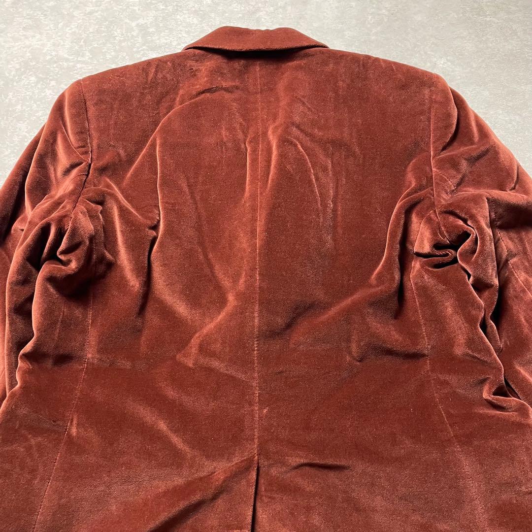 ajフランス製A.P.C. ベロアダブルテーラードジャケット ワインレッド