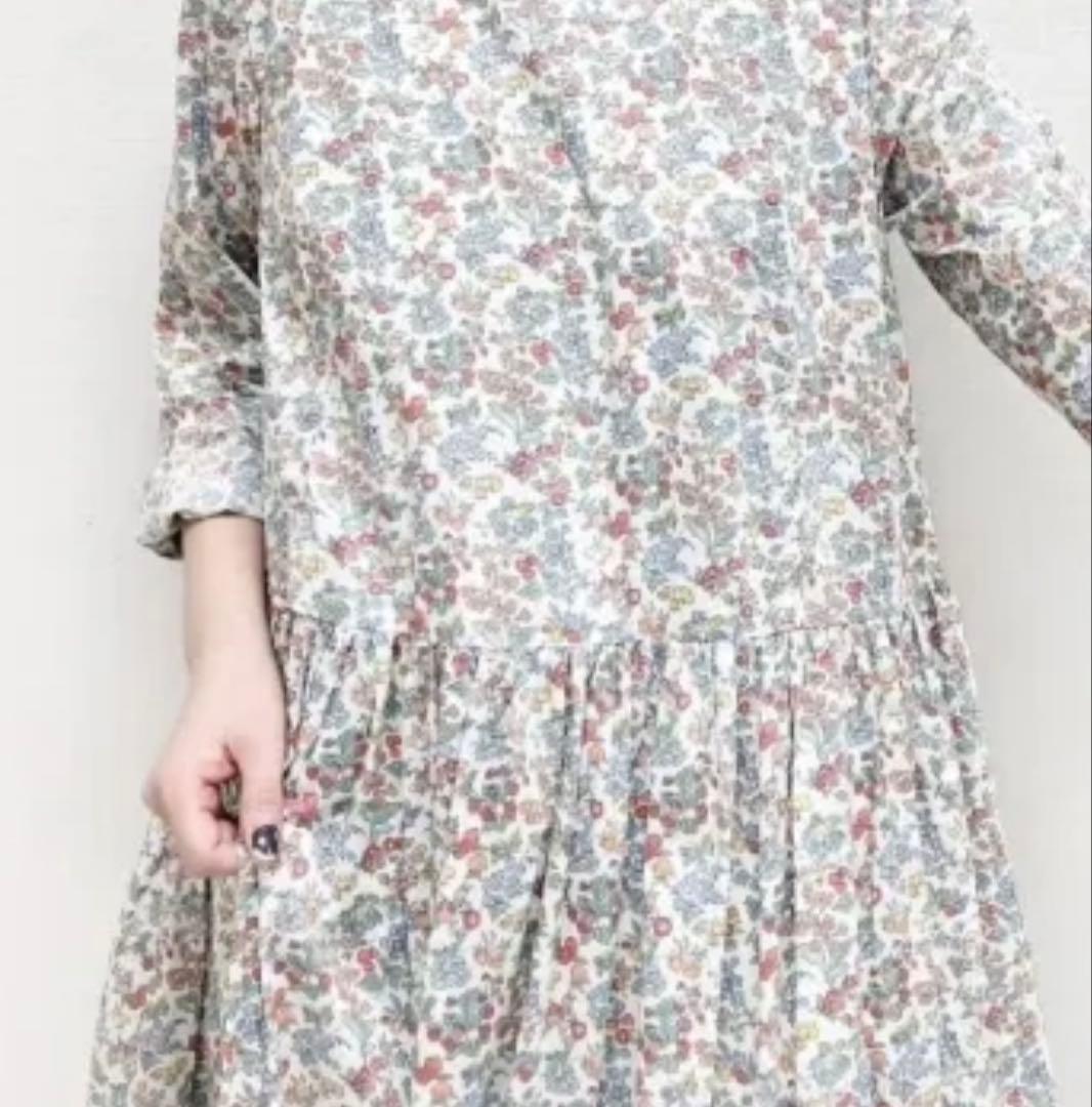 フラワー【Gauze#】リバティスイッチングワンピース 価格30,800円