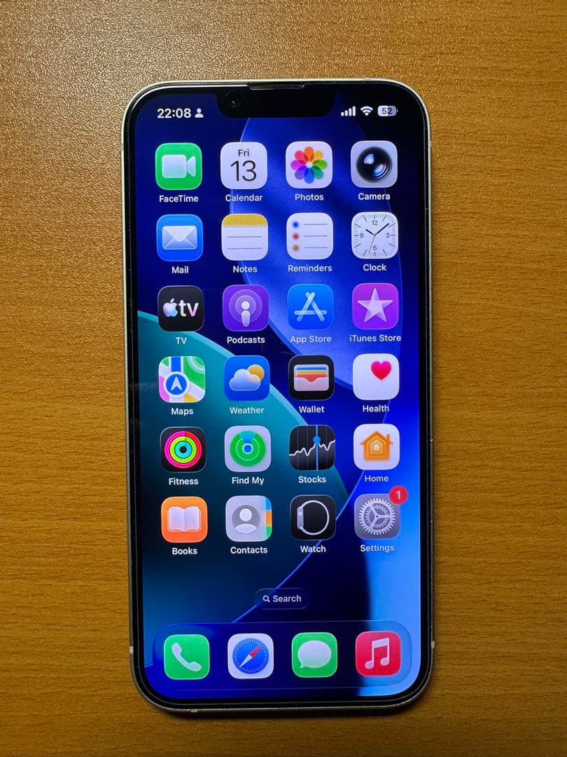 美品 Apple iPhone 14 - スターライト - 128GB