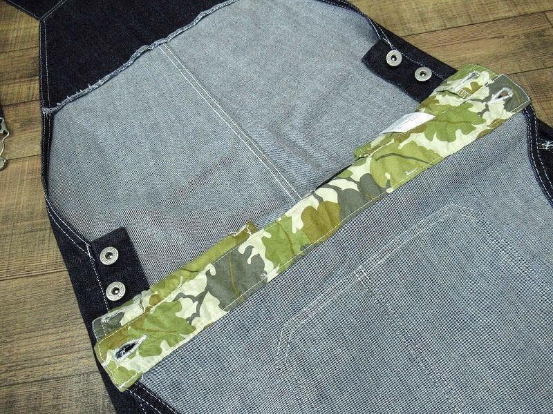 専用　バーンアウト ストレッチ スキニー サルエル デニム オーバーオール