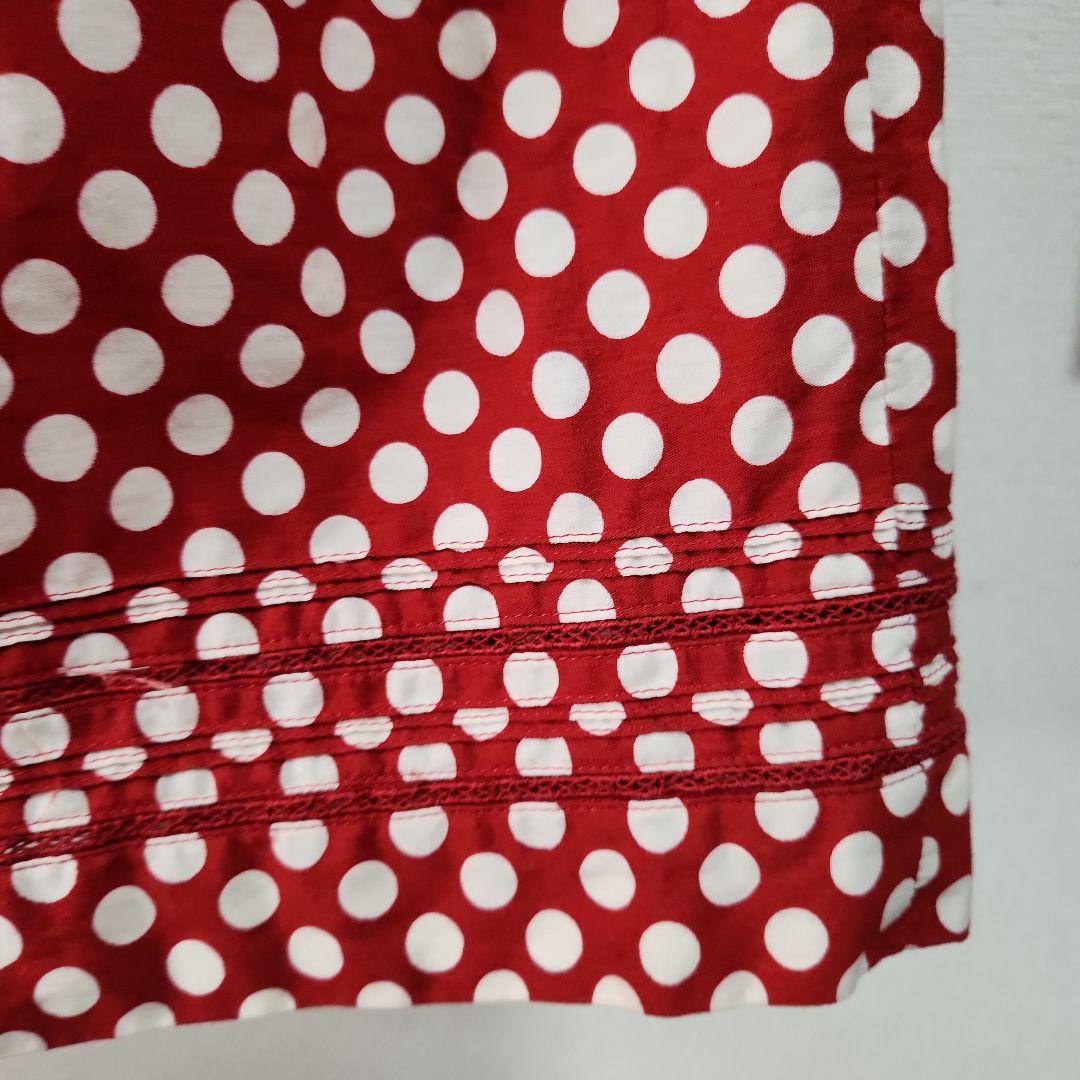 希少 PINK HOUSE ピンクハウス ポルカドット コットンワンピース