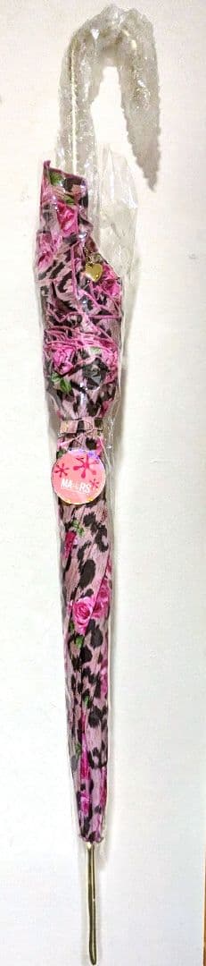 新品未使用 MA＊RS マーズ 薔薇ヒョウ柄 おりぼんつき傘