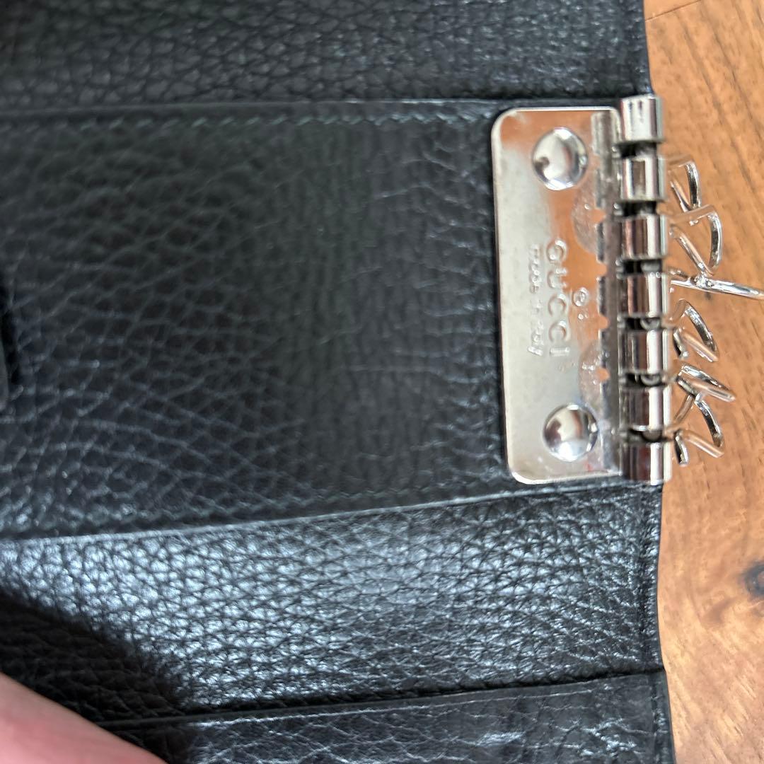 ポン様用　GUCCI ブラック レザー キーケース