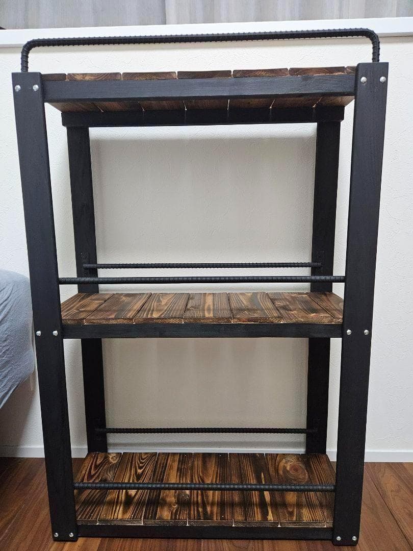 ウィスキーラック　男前インテリア　インダストリアル　収納　お酒　多肉 110