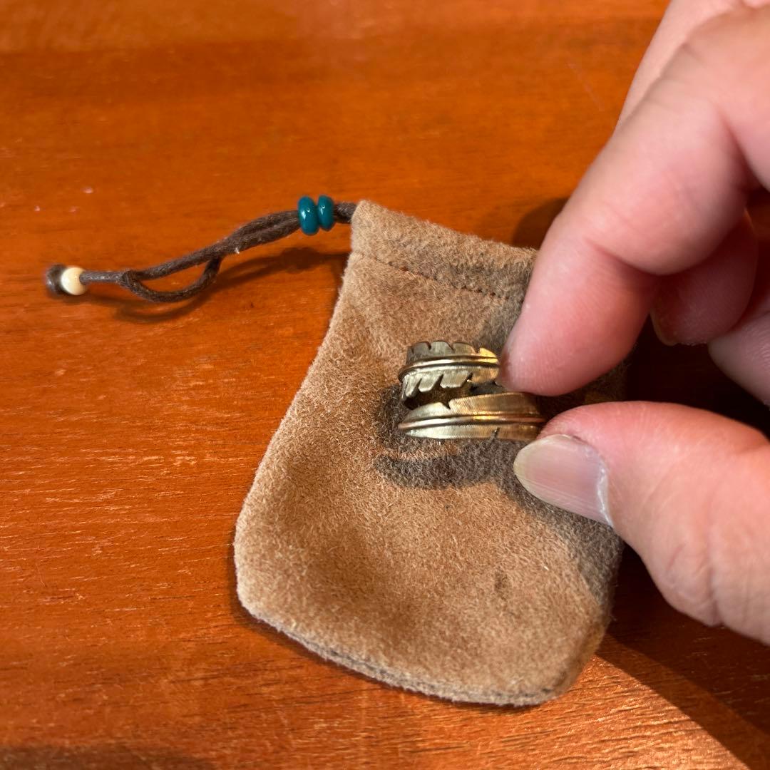 Michael Kirk フェザーリング　約15号　インディアンジュエリー