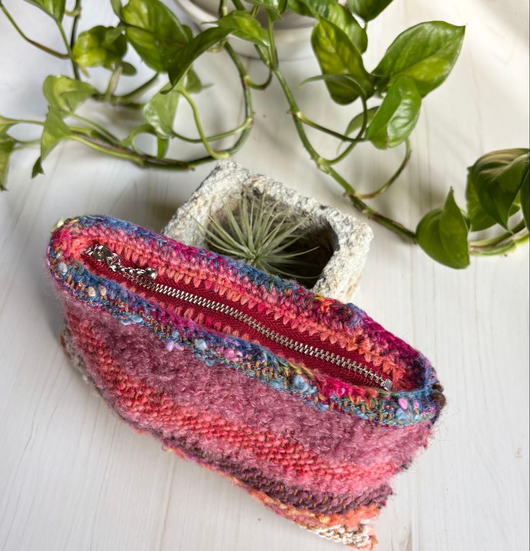 レンコンれん子3点 ★手織りマフラーM5102★M6001★ポーチB-15