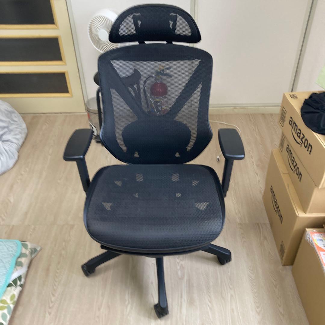 リクライニングワークチェア(フォリスト BK) ニトリ ※値引き可能