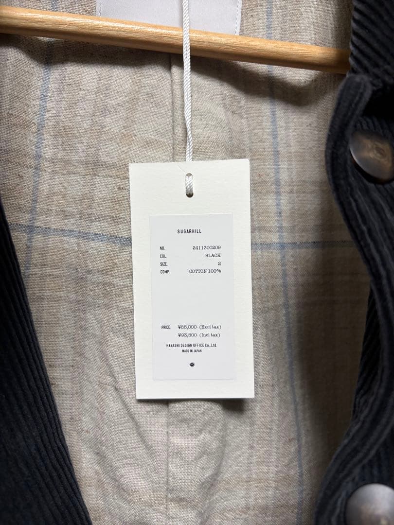 【売切り最終価格！】定価10万円シュガーヒル24AW コーデュロイ カバーオール