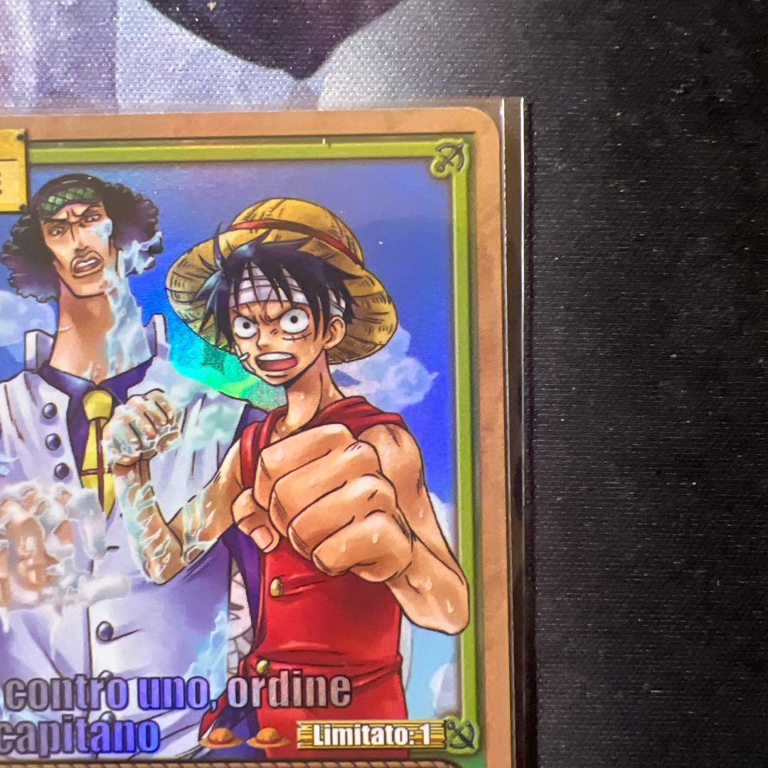 絶版 希少 ワンピースカードダス ルフィ&青キジ SH-W01 英語版 レア