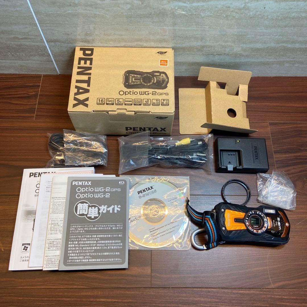 PENTAX 防水 デジカメ Optio WG-2 ほぼ新品 4946