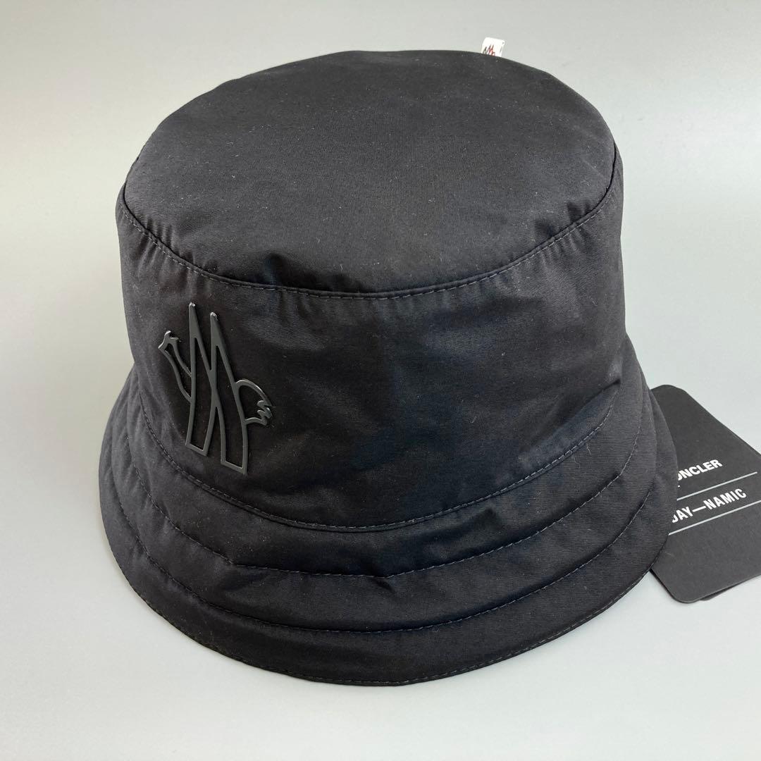 新品 未使用 MONCLER モンクレール バケットハット 帽子 メンズ 黒