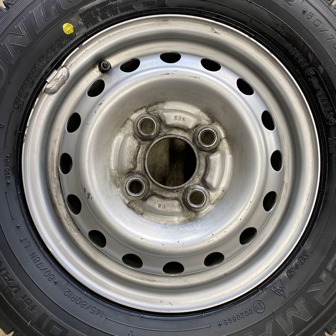 新品ダンロップスタッドレスセット145/80R12LT 軽トラ、軽バン
