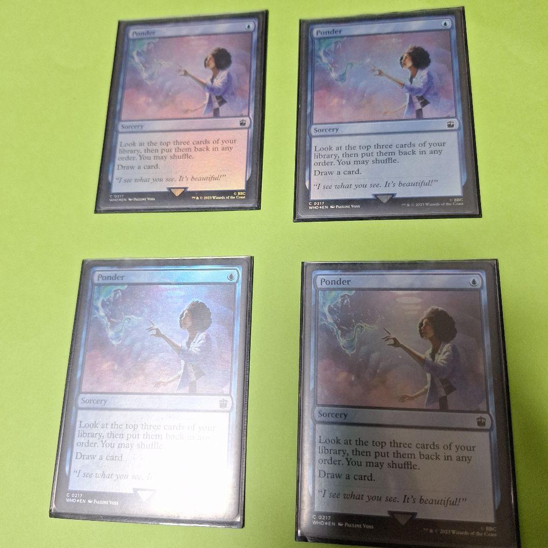 mtg 思案　foil 4枚セット