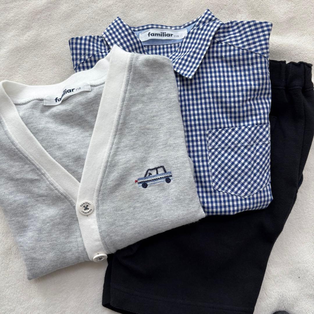 familiar ファミリア　フォーマル　110 男の子　キッズ　3点セット