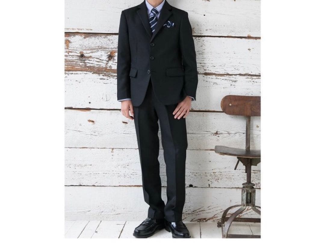 オリバーハウス 男の子 フォーマルスーツ 170cm ブラック 卒業式