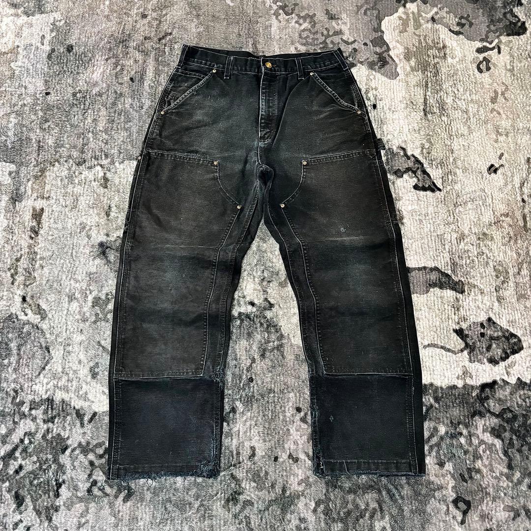 スペシャル美品 B01 ブラックフェード 金ボタン 良フェード ゆるだぼ 一点物