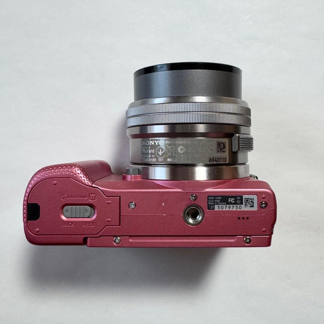 【ジャンク】SONY ミラーレス一眼カメラ α5000 ピンク