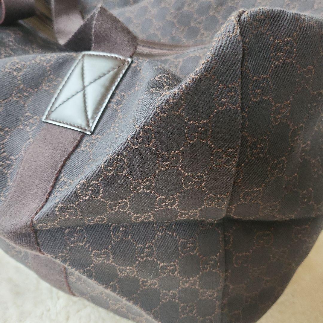 【美品】GUCCI ボストンバッグ 　ダークブラウン