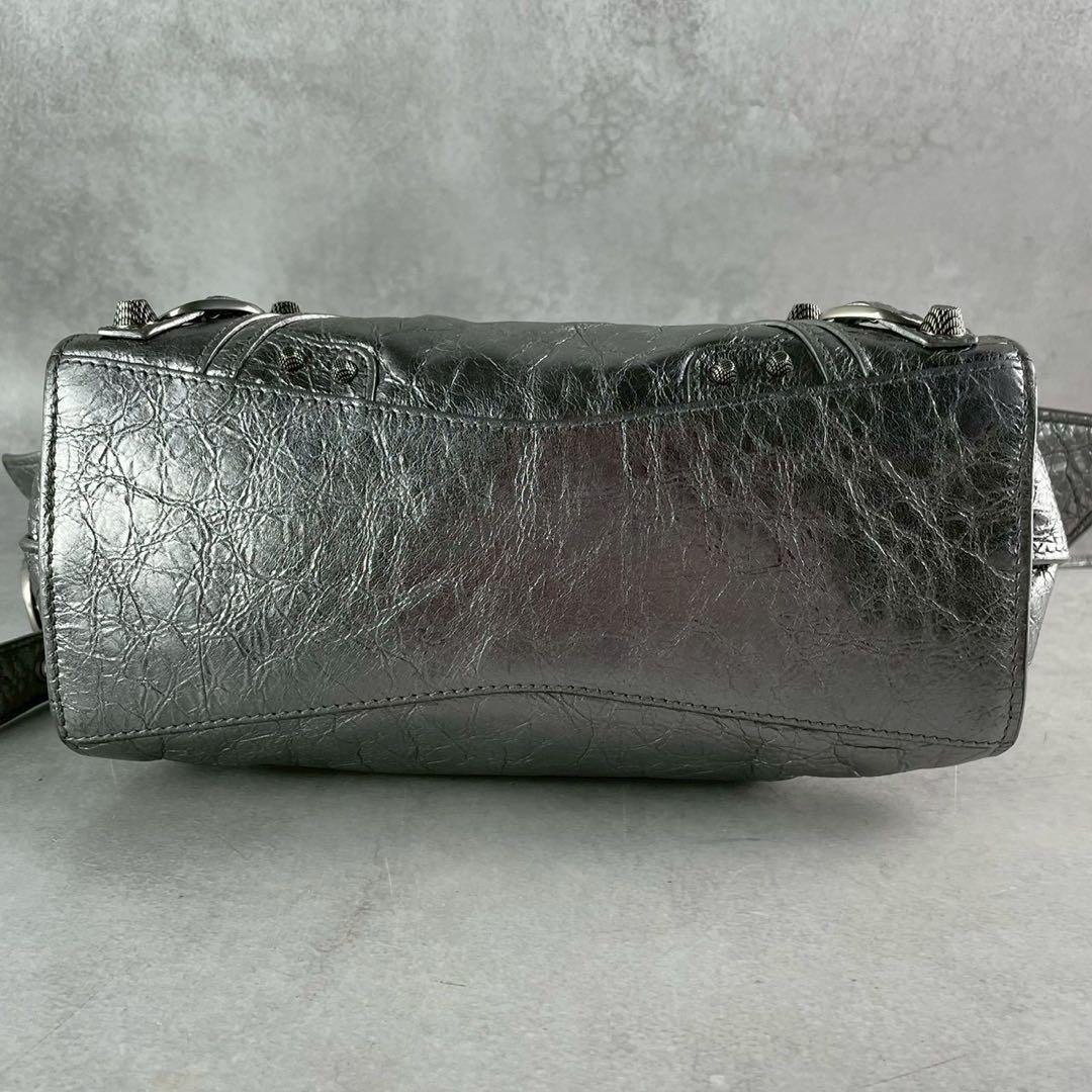 【極美品】バレンシアガ NEO CAGOLE 2wayハンド シルバー