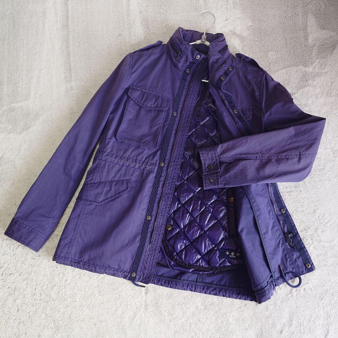 タトラス TATRAS 2way ブルゾン インナーダウン パープル Mサイズ