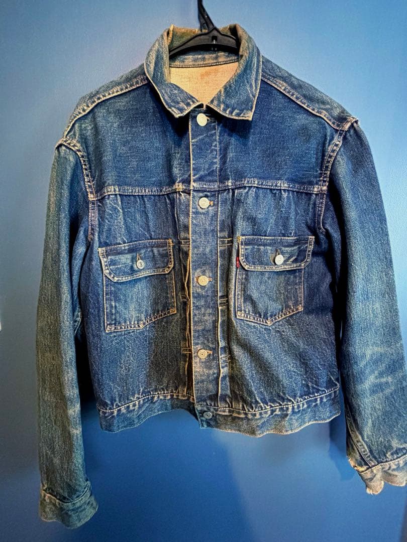 Levi's 50s507XX 2nd 両面タブ ボタン裏刻ドット