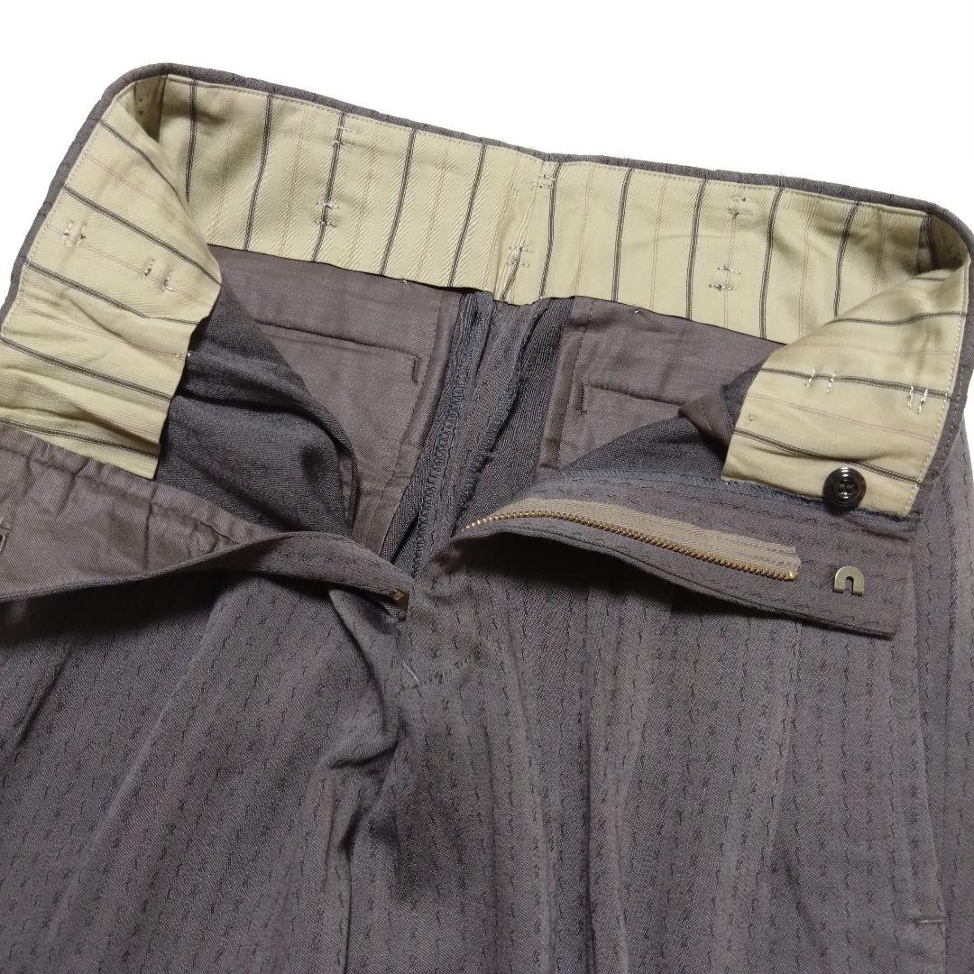 ニコル ダブルスーツ セットアップ ブラウン ウール ヴィンテージ S