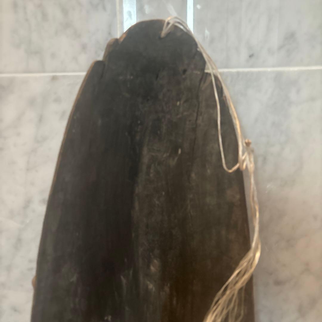 パプアニューギニア アンティーク存在感が半端ない木彫り特大、民藝の仮面アート