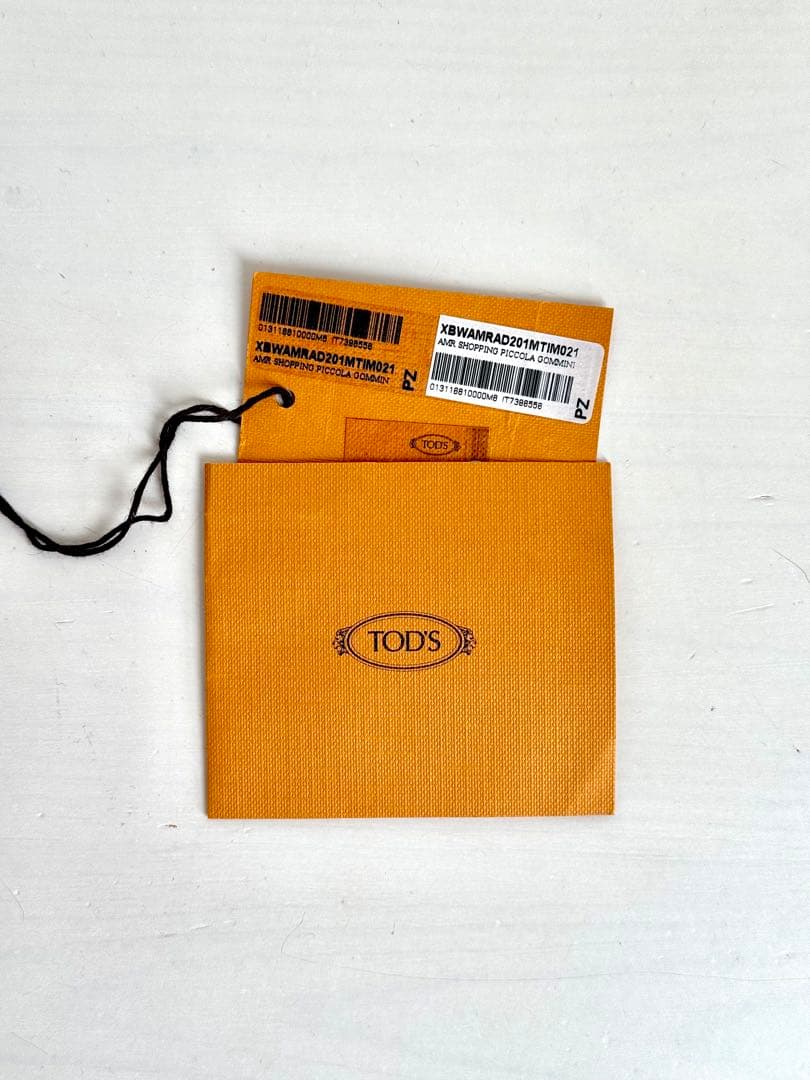 【美品】TOD'S ウェーブトート レザー ハンドバッグ ベージュ タグあり