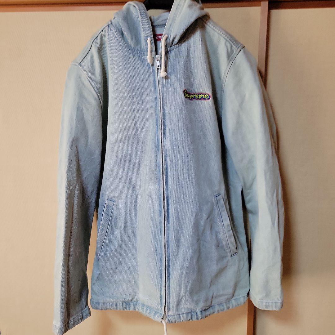 Supreme デニムジャケット サイズL　GONZ ゴンズ ロゴ フード付き