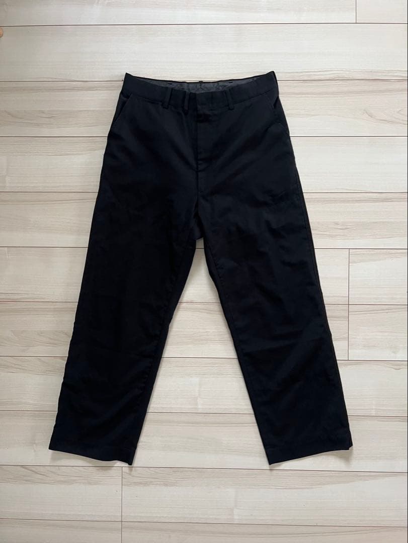 【名品】　sanslimite サンリミット　トロトラウザー　ブラック