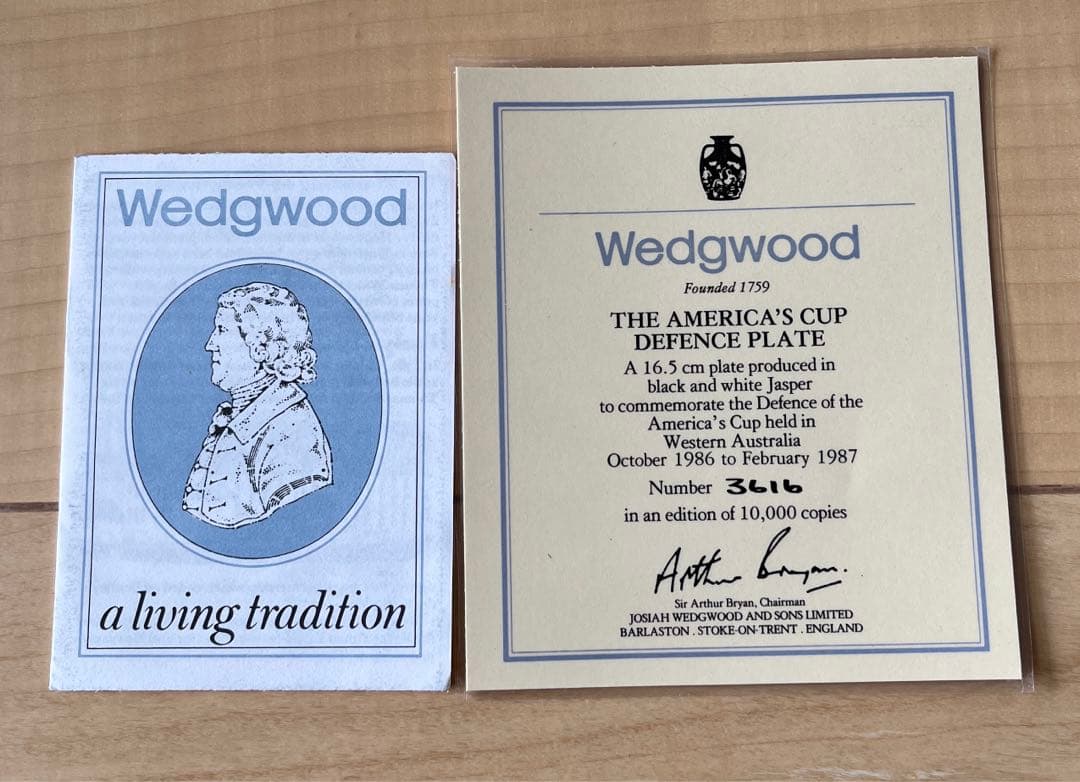 【レア・限定品】ウェッジウッド ブラックジャスパー アメリカズカップ 希少