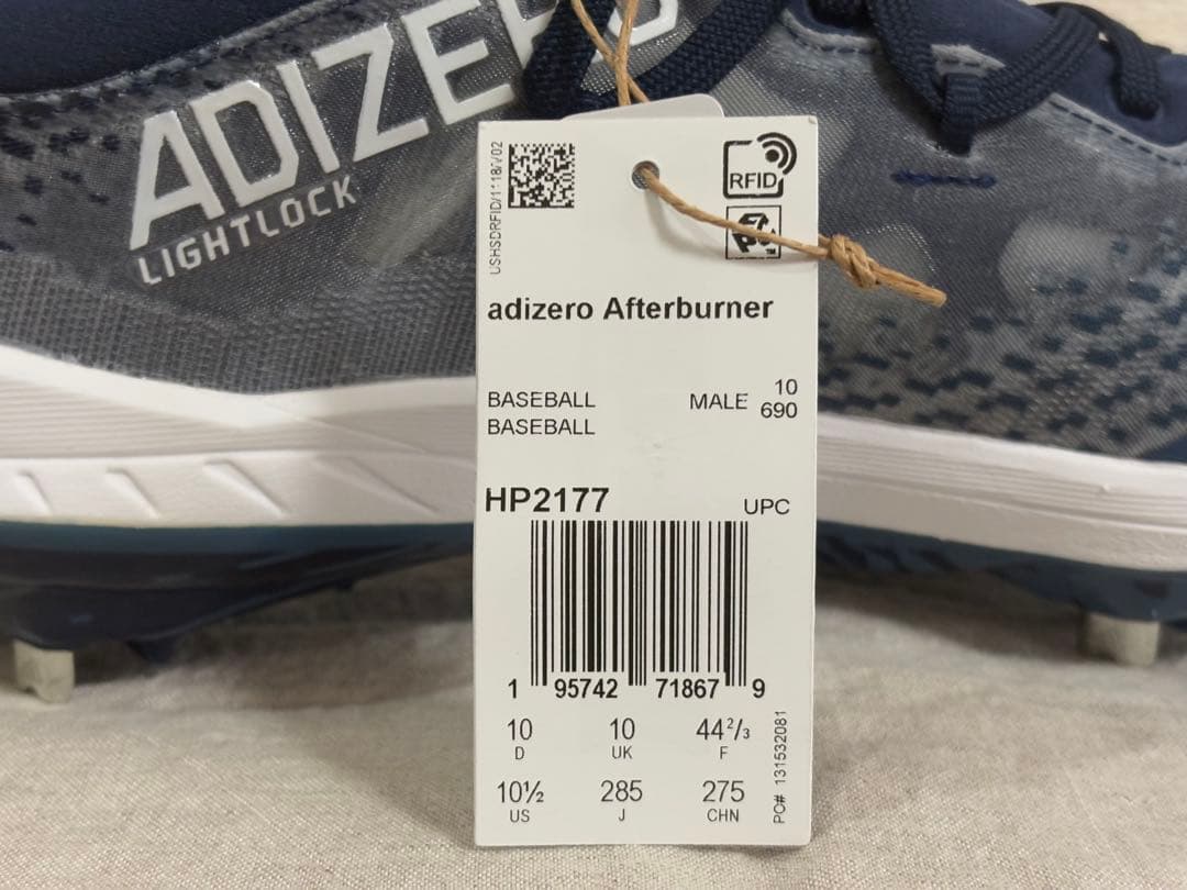 【日本未発売】adidas 海外モデル スパイク ネイビー 28.5cm ⑤