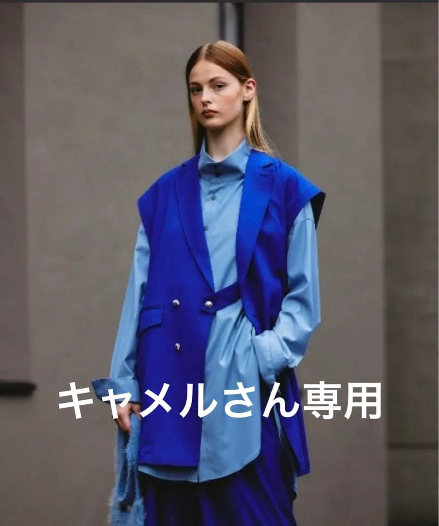 オーバーサイズダブルテーラードベスト