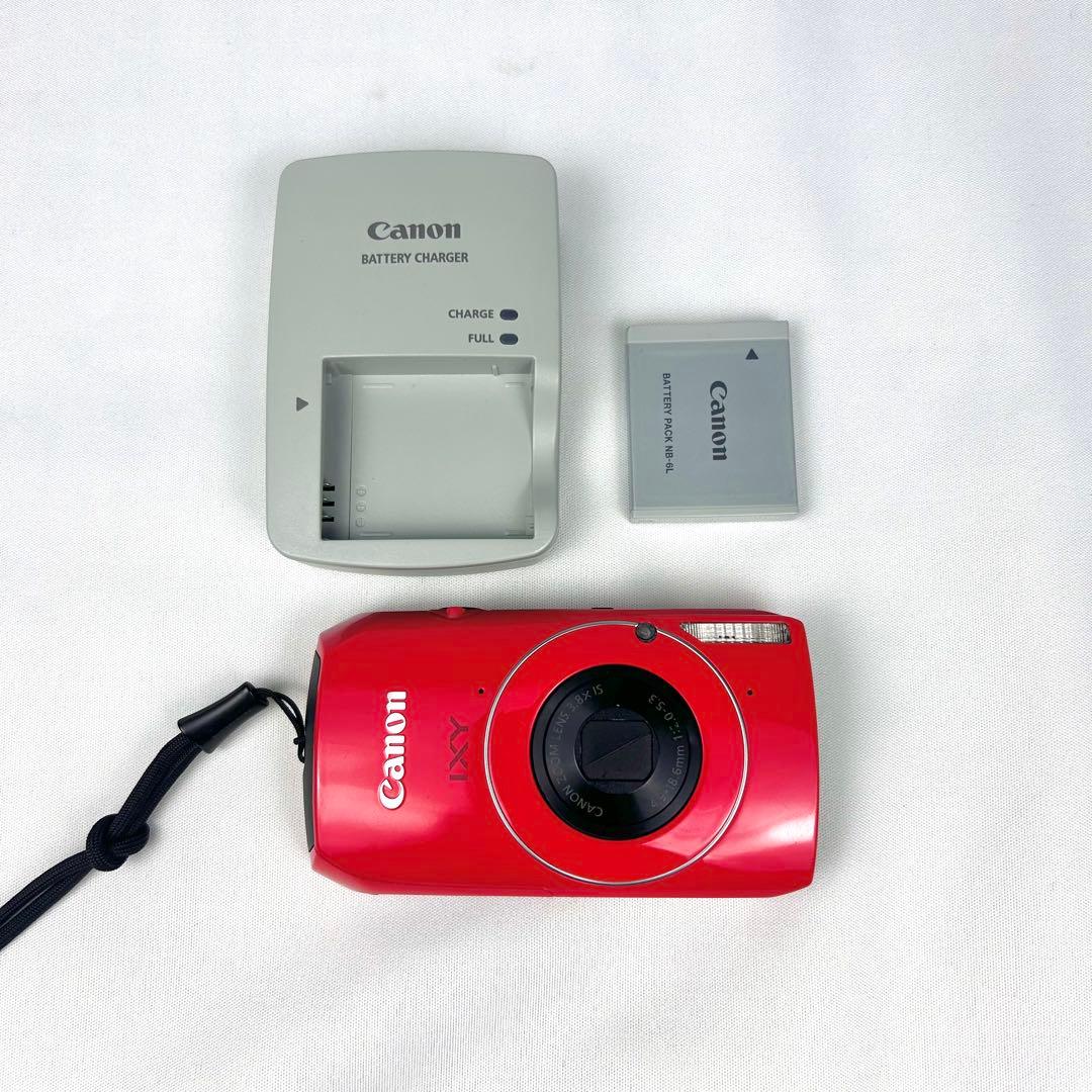 【美品】Canon キャノン IXY 30S レッド 赤 コンデジ 動作確認済