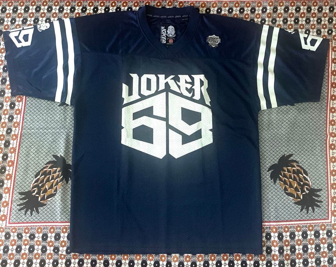 L*3様 Joker Brand タッチダウンフットボールシャツ ネイビー