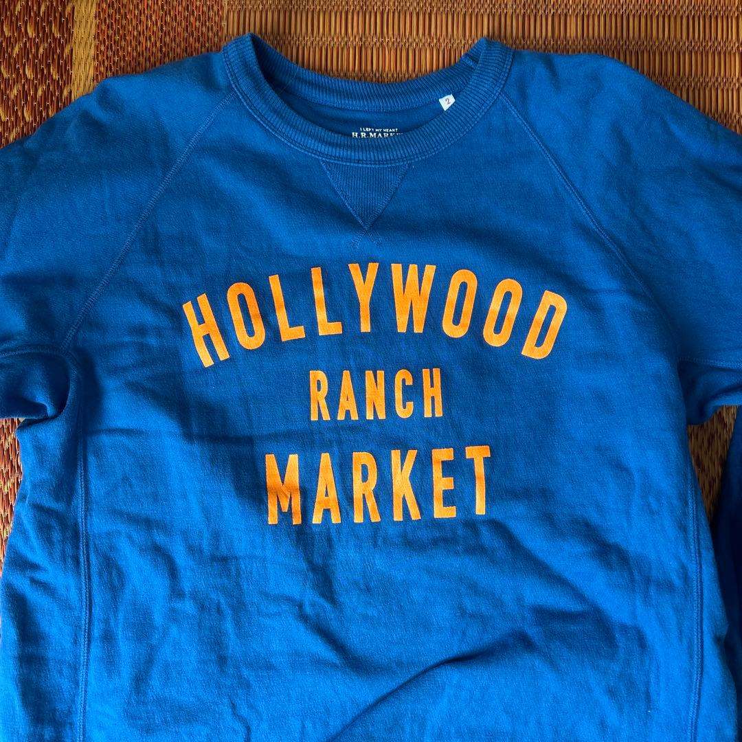 ハリウッドランチマーケット スウェット トレーナー ブルー