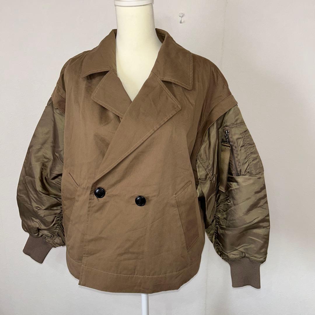 ラディエイト MA-1スリーブビッグカラージャケット新品未使用　ラシュッド