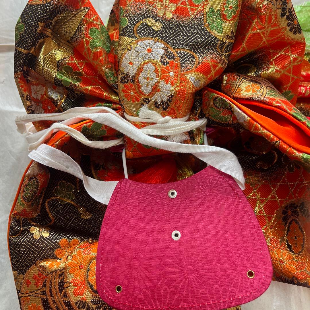 NICO！ 七五三　7歳　女の子着物セット　付け帯付き　草履　青しぼり調