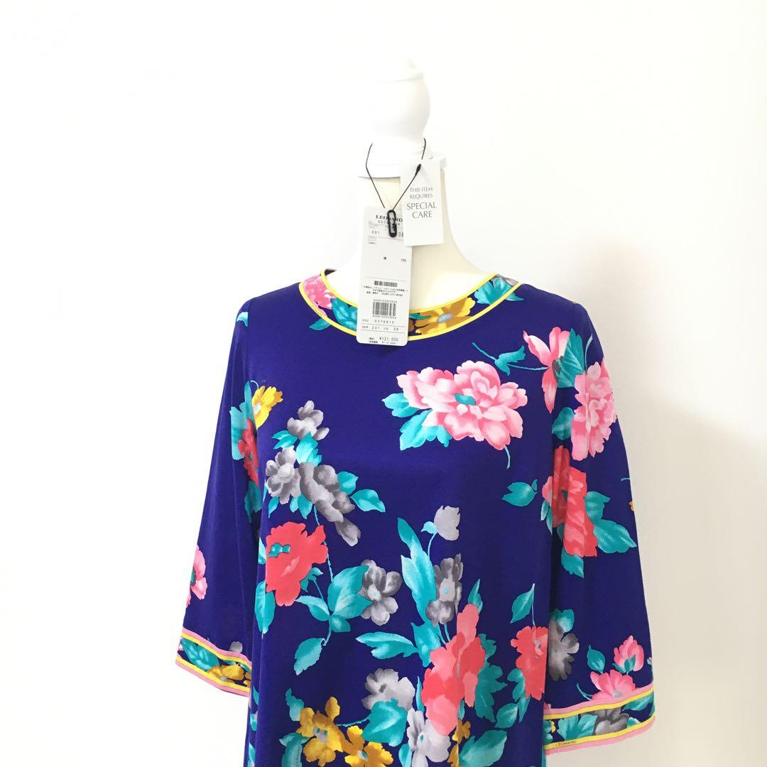 新品同様　LEONARD レオナール　タグ付　コットンストレッチ　チュニック