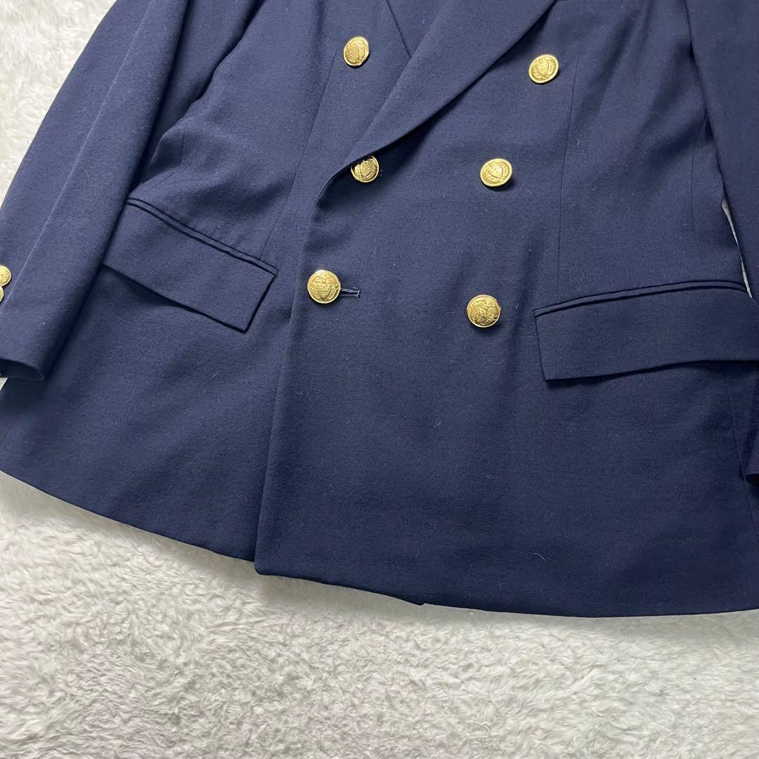ラルフローレン　紺ブレ　金ボタン　ダブル　11号
