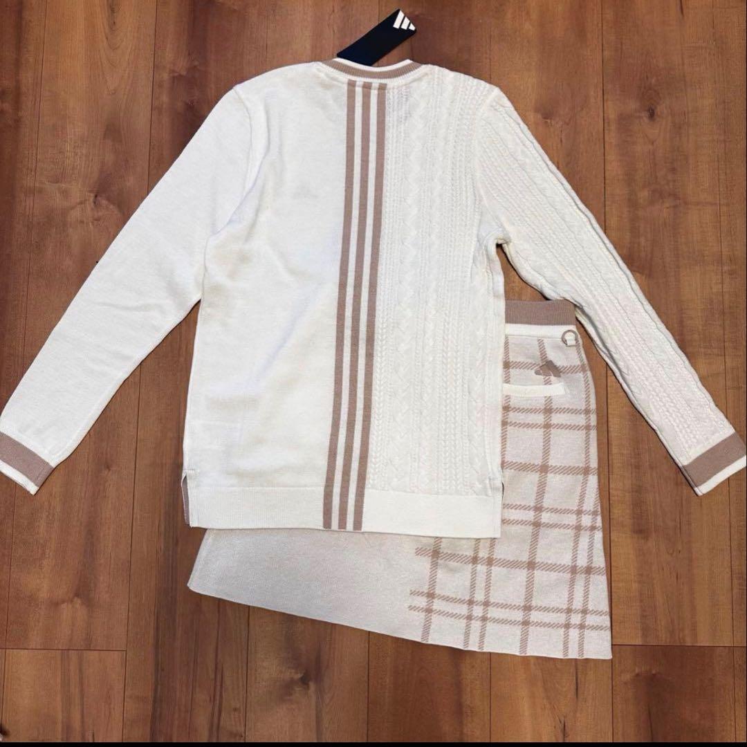 長袖セーター　ニットスカート　サイズM セットアップ　ゴルフウェア　秋冬　ウール