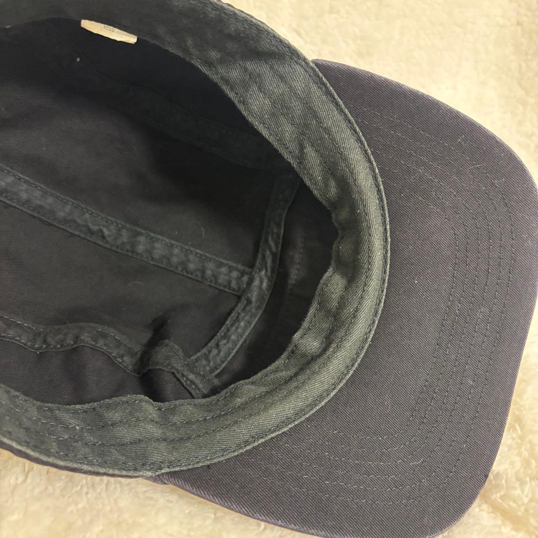 【used】supremeウォッシュドチノツイル キャンプキャップブラック黒