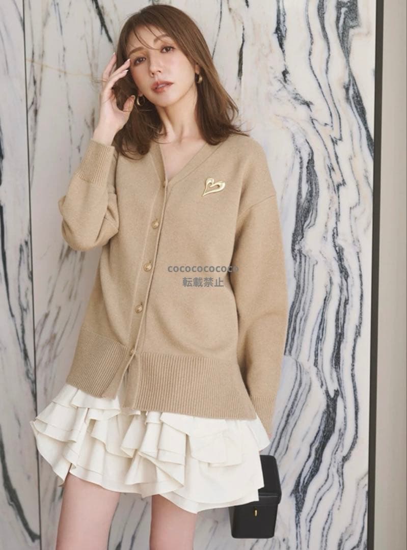 ジャスグリッティー　〈美香さんコラボ〉カーデ×ペプラムワンピSET 黒　Ｍ