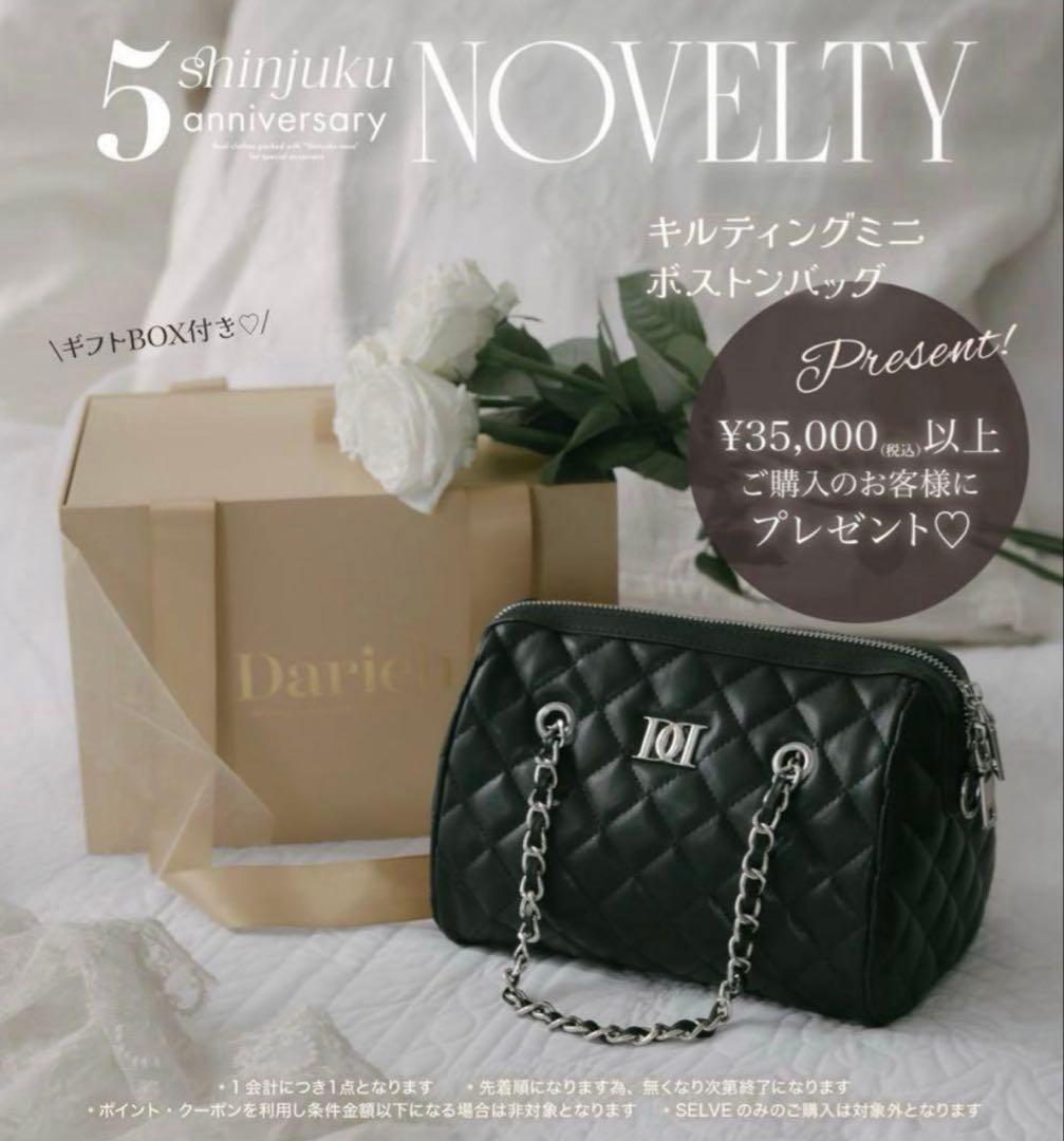 ♥️Darich ダーリッチ　ノベルティ　キルティングミニボストンバッグ♥️