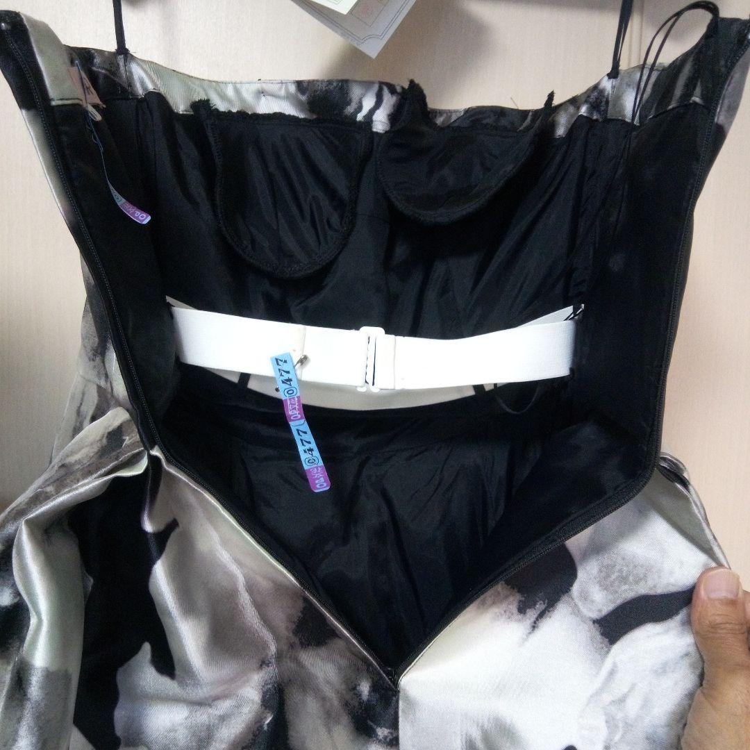 花柄マキシドレスクリーニング済21000円さらに値下げイヤリング、ネックレス付き