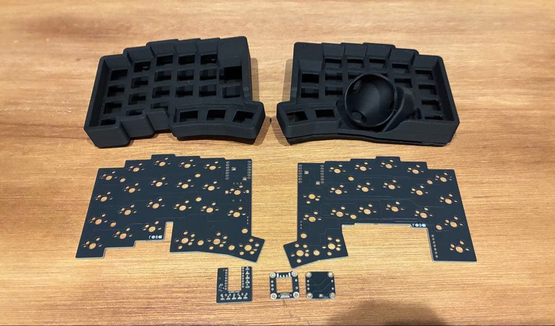 自作キーボード roBaケース&基板セット ブラック