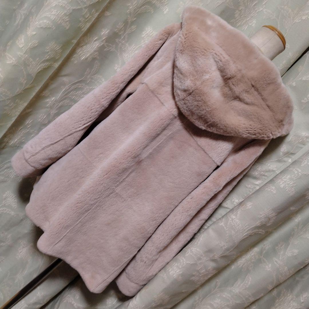 新同使用感無✩レッキス✩フード有✩リバーシブル✩ファーコート✩VITONACCI