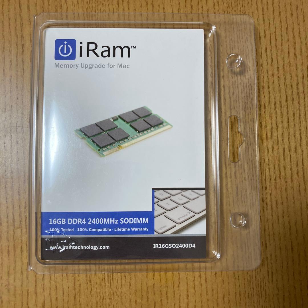 未使用 iRam DDR4 SO-DIMM 16GB メモリ 2400MHz