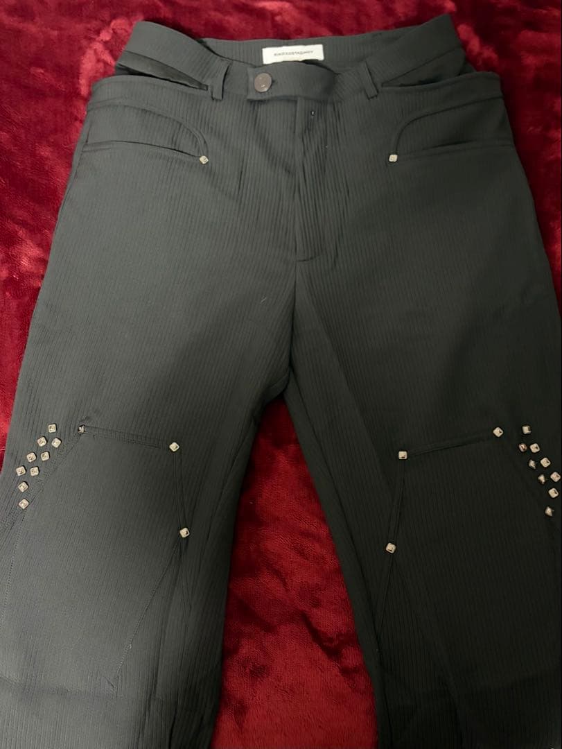 Kiko Kostadinov ブラック ロングパンツ サイズ46